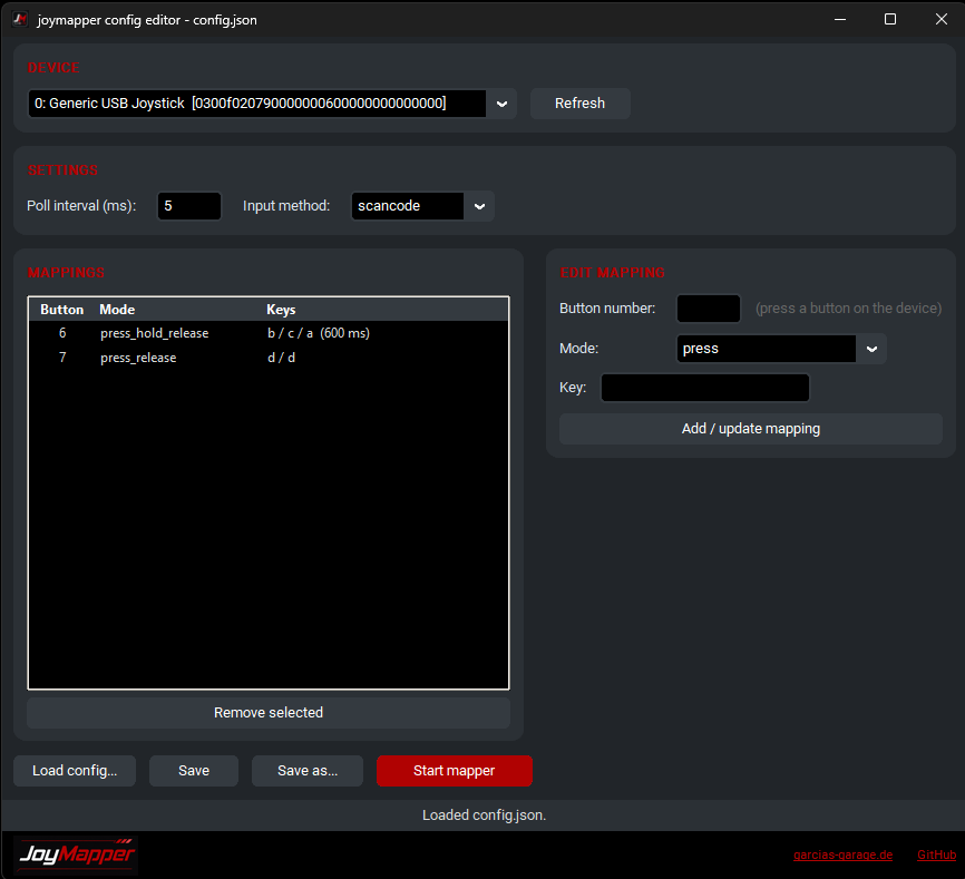joymapper GUI